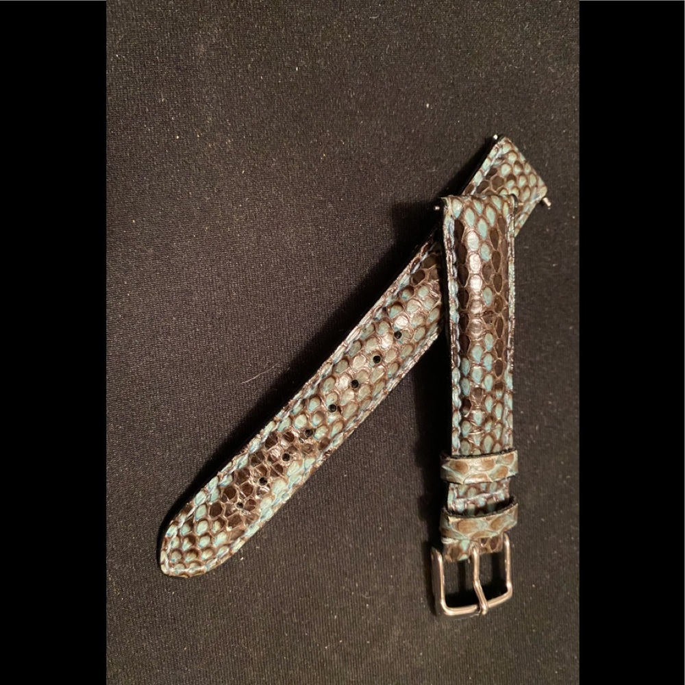 Michele python watch strap